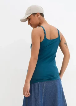 Spaghettiträger-Top aus reiner Bio Baumwolle, (2er-Pack)