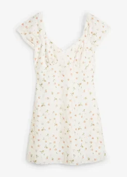 Spitzenkleid mit Blumenprint