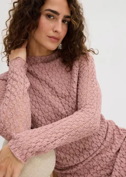 Spitzenkleid mit Zipfelsaum