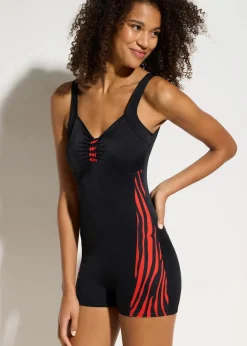 Sport-Badeanzug mit Bein