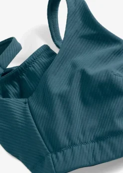 Sport-BH mit leichtem Halt aus geripptem Material