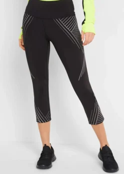 Sport-Leggings mit Tasche, 3/4-Länge