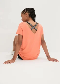 Sport-Longshirt mit Rückenausschnitt