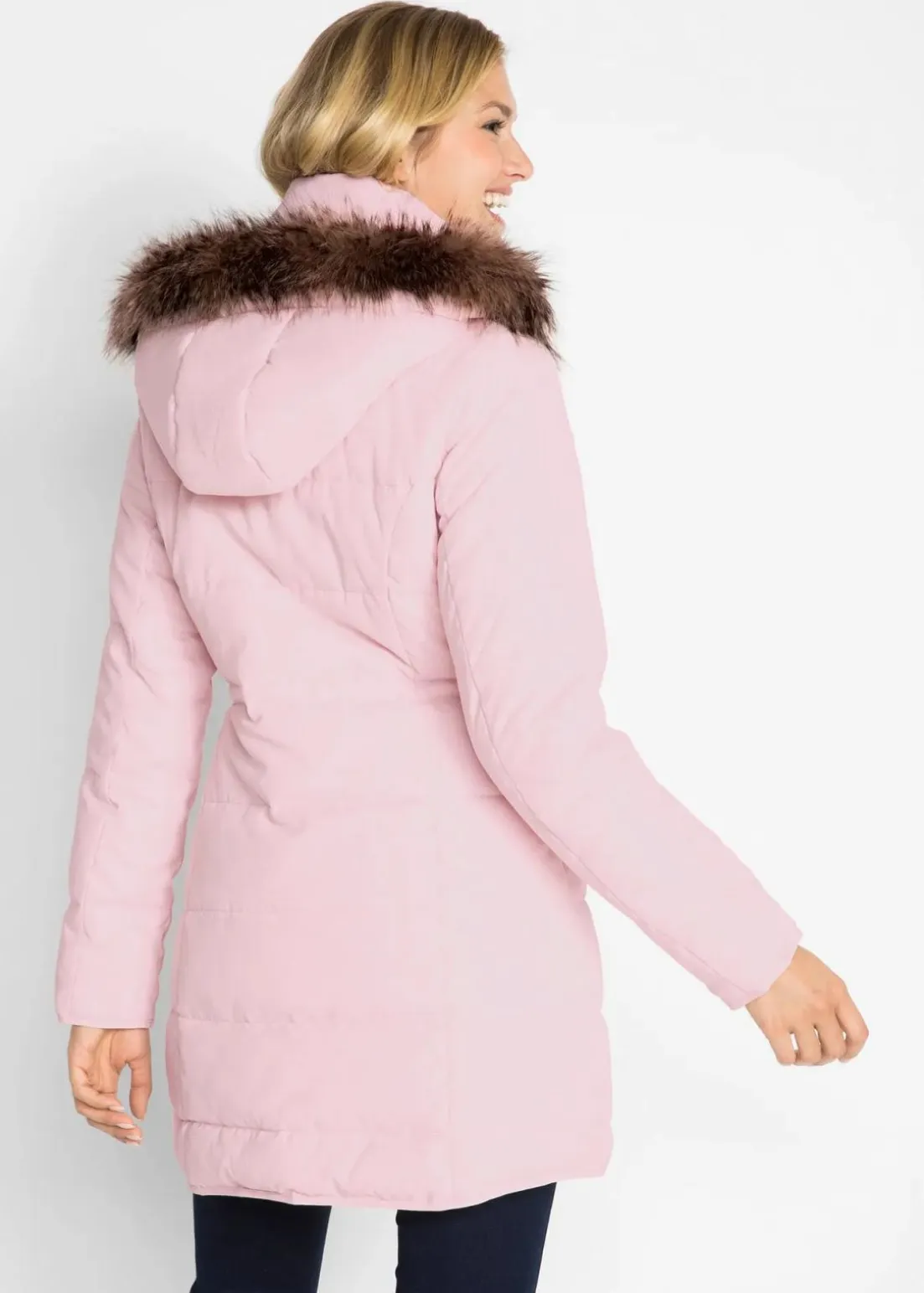 Steppjacke mit Kapuze, gefüttert