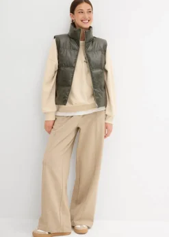 Steppweste aus Lederimitat