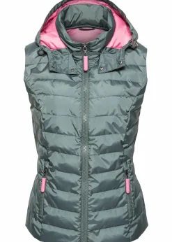 Steppweste mit Kapuze