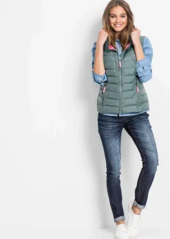 Steppweste mit Kapuze