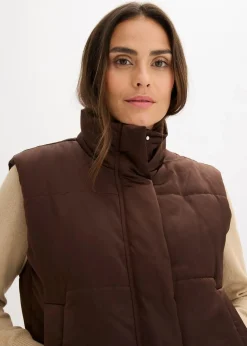 Steppweste mit leichtem Glanz