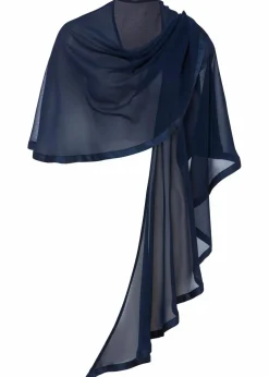 Stola mit feinem Satindetail