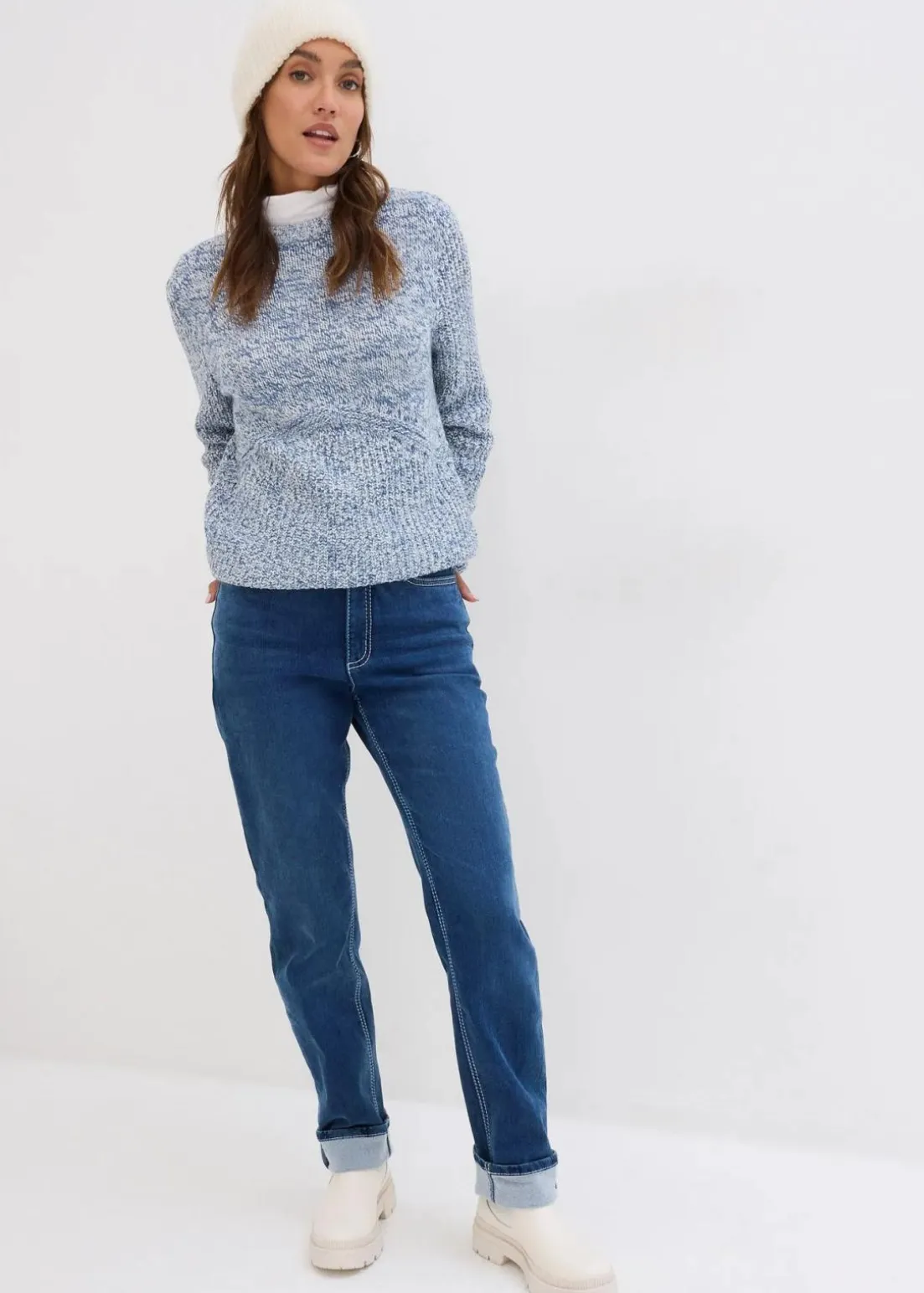 Straight Jeans High Waist, Thermo