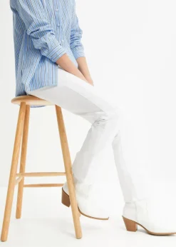 Straight Jeans Mid Waist, Stretch