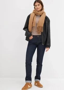 Straight Jeans Mid Waist, Stretch