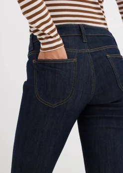Straight Jeans Mid Waist, Stretch