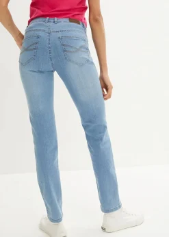 Straight Jeans Mid Waist, Stretch