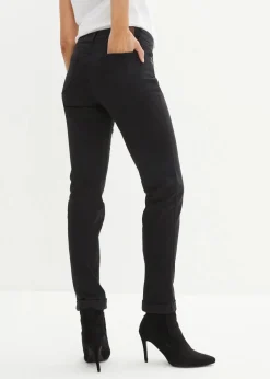 Straight Jeans Mid Waist, Stretch