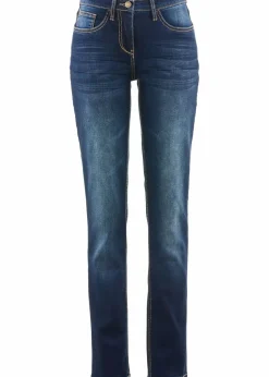 Straight Jeans Mid Waist, Stretch