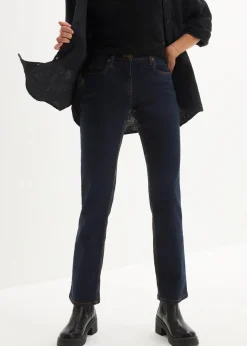 Straight Jeans Mid Waist, Stretch