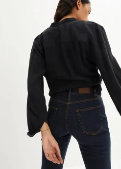 Straight Jeans Mid Waist, Stretch