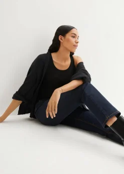 Straight Jeans Mid Waist, Stretch