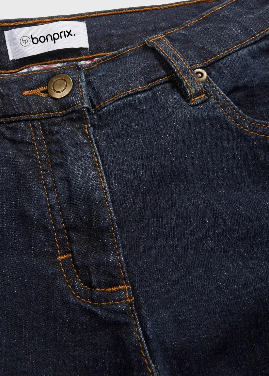 Straight Jeans Mid Waist, Stretch