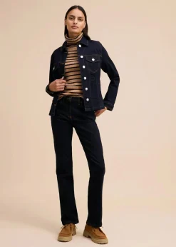 Straight Jeans Mid Waist, Stretch