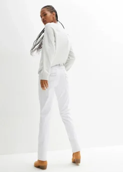 Straight Jeans Mid Waist, Stretch