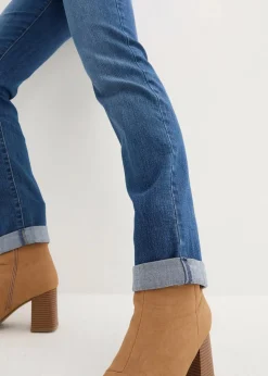 Straight Jeans Mid Waist, Stretch