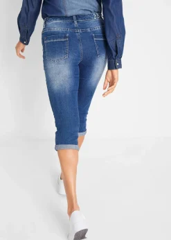 Straight Jeans Mid Waist, cropped