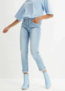 Straight Jeans Mid Waist, Stretch