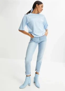 Straight Jeans Mid Waist, Stretch