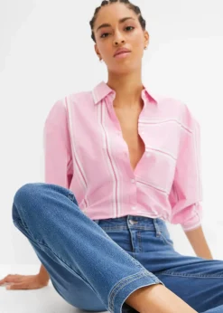 Straight Jeans Mid Waist, Stretch