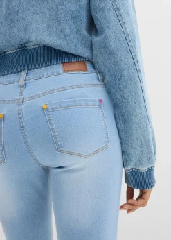 Straight Jeans Mid Waist, Stretch