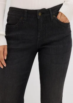 Straight Jeans Mid Waist, Stretch
