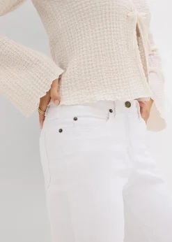 Straight Jeans Mid Waist, Stretch