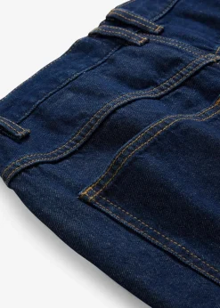 Straight-Jeans, High Waist, Long aus Bio-Baumwolle