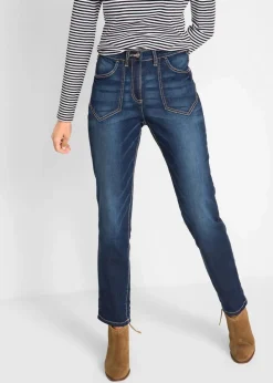 Straight-Jeans High Waist, Stretch