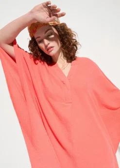 Strandtunika aus luftigem Musselin