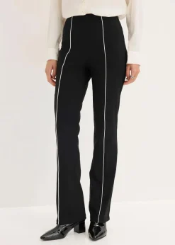 Stretch-Hose flared aus Bengalin