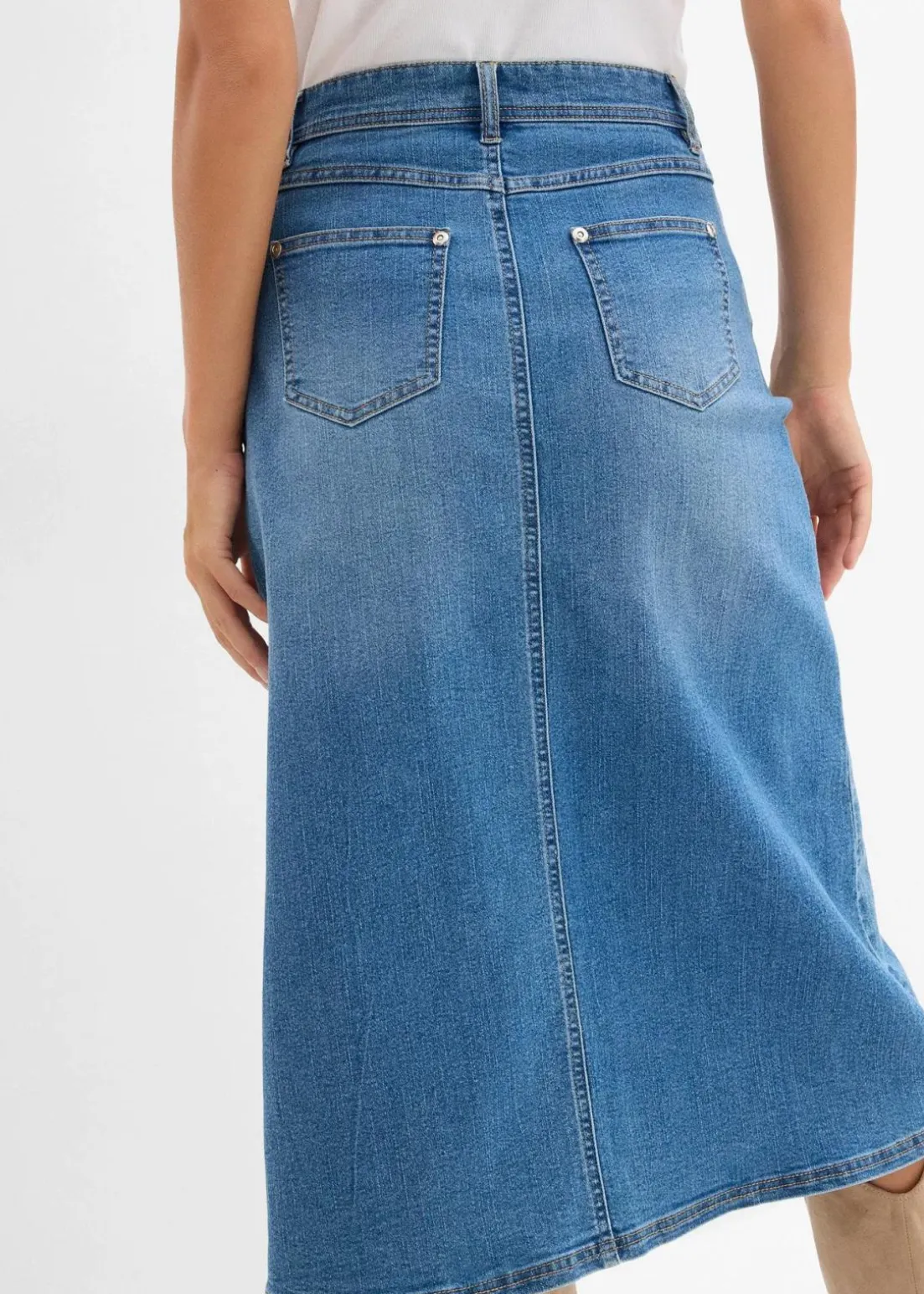 Stretch-Jeansrock, High Waist