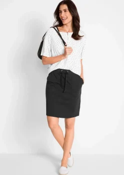 Stretch-Rock aus Bio-Baumwolle mit Stretch