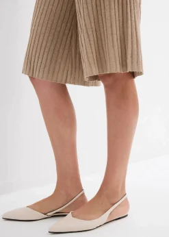 Strick-Bermuda mit hohem Bund aus Viskose-Mix