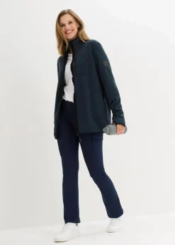 Strickfleecejacke mit Teddyfleece-Futter