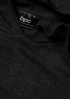 Strick-Hoodie mit Kängurutasche aus Viskose-Mix