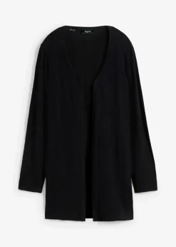 Strickjacke aus reiner leichter Baumwoll-Slub Qualität