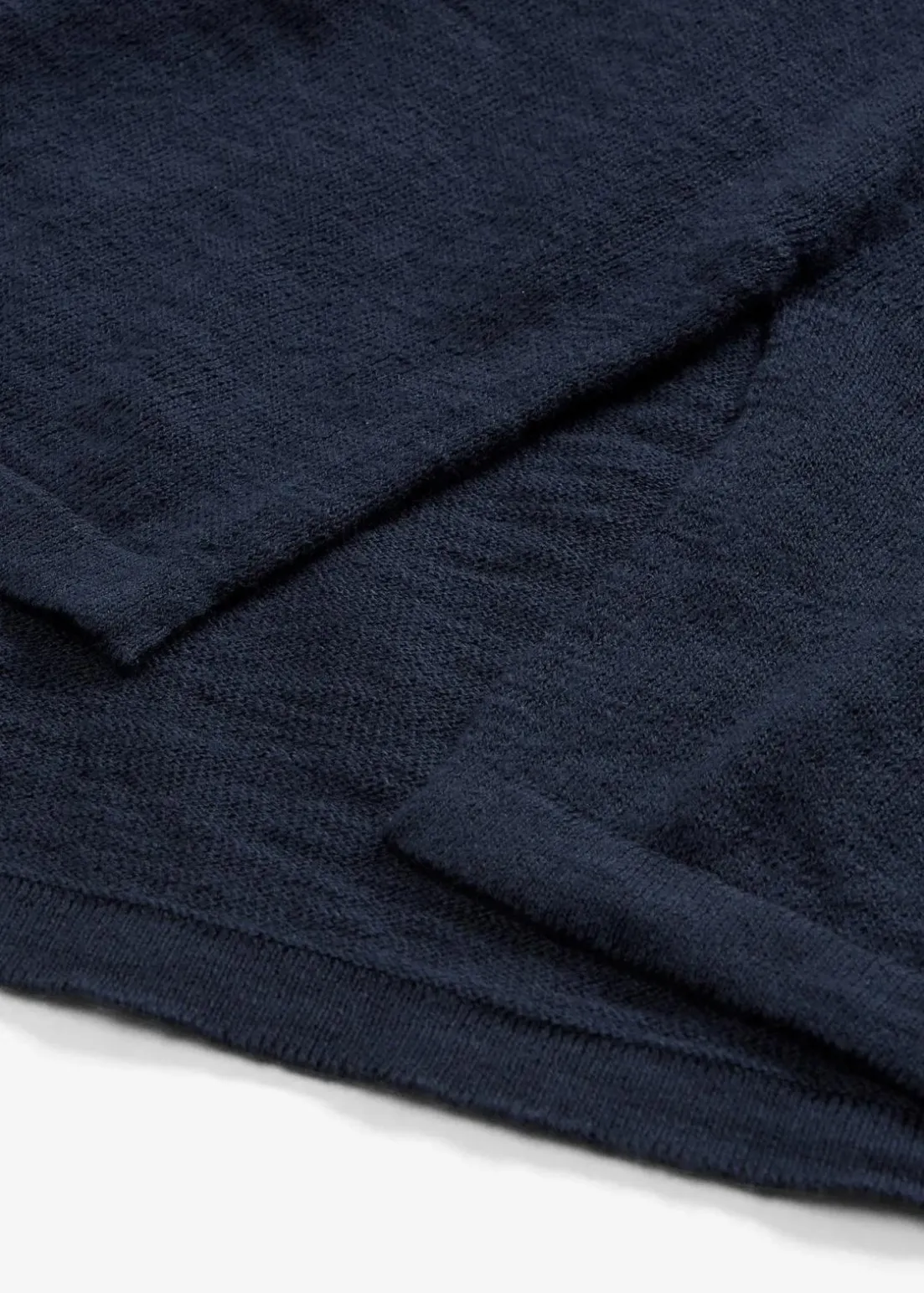 Strickjacke aus reiner leichter Baumwoll-Slub Qualität