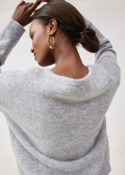 Strickjacke aus wärmendem Alpaka-Mix