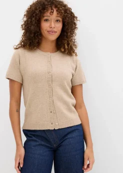 Strickjacke, Kurzarm