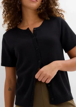 Strickjacke, Kurzarm