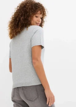 Strickjacke, Kurzarm