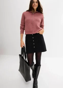 Strickjacke mit Kapuze